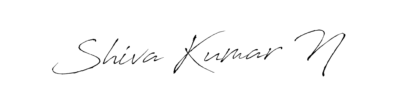 Create a beautiful signature design for name Shiva Kumar N. With this signature (Antro_Vectra) fonts, you can make a handwritten signature for free. Shiva Kumar N signature style 6 images and pictures png