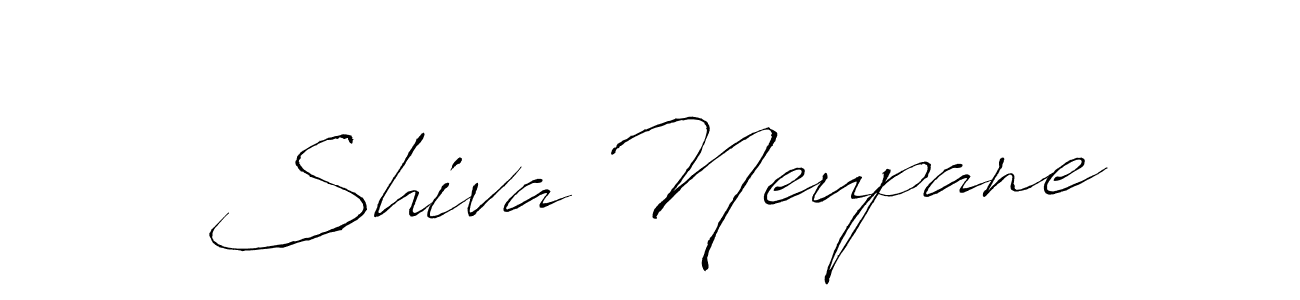 Design your own signature with our free online signature maker. With this signature software, you can create a handwritten (Antro_Vectra) signature for name Shiva Neupane. Shiva Neupane signature style 6 images and pictures png