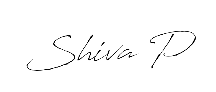 Design your own signature with our free online signature maker. With this signature software, you can create a handwritten (Antro_Vectra) signature for name Shiva P. Shiva P signature style 6 images and pictures png