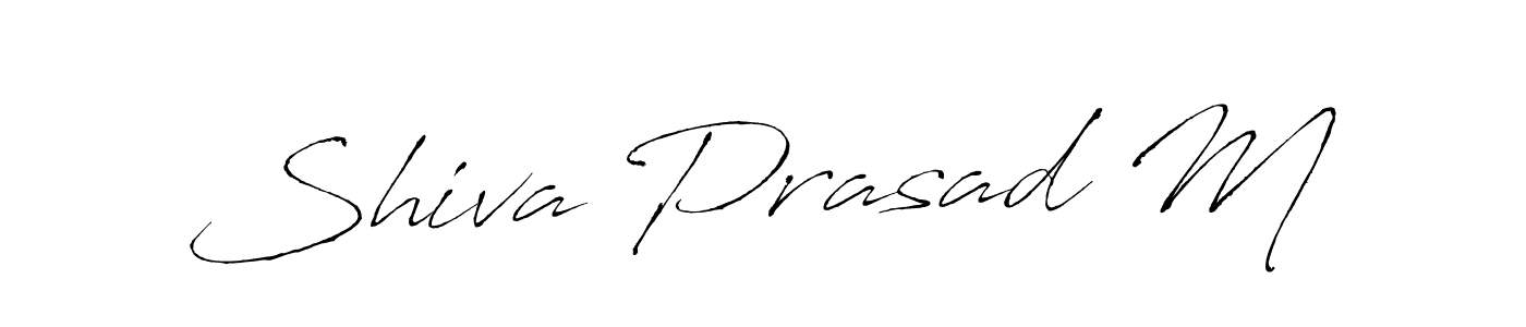 How to make Shiva Prasad M name signature. Use Antro_Vectra style for creating short signs online. This is the latest handwritten sign. Shiva Prasad M signature style 6 images and pictures png