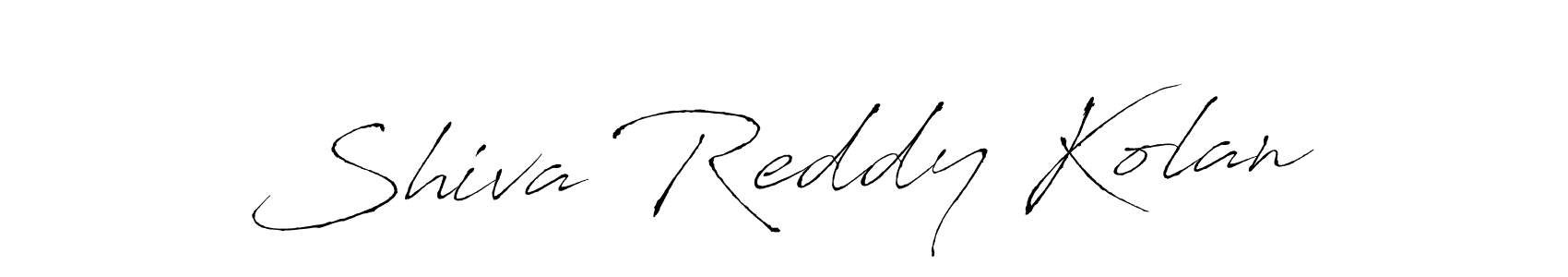 You can use this online signature creator to create a handwritten signature for the name Shiva Reddy Kolan. This is the best online autograph maker. Shiva Reddy Kolan signature style 6 images and pictures png