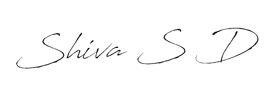 Shiva S D stylish signature style. Best Handwritten Sign (Antro_Vectra) for my name. Handwritten Signature Collection Ideas for my name Shiva S D. Shiva S D signature style 6 images and pictures png