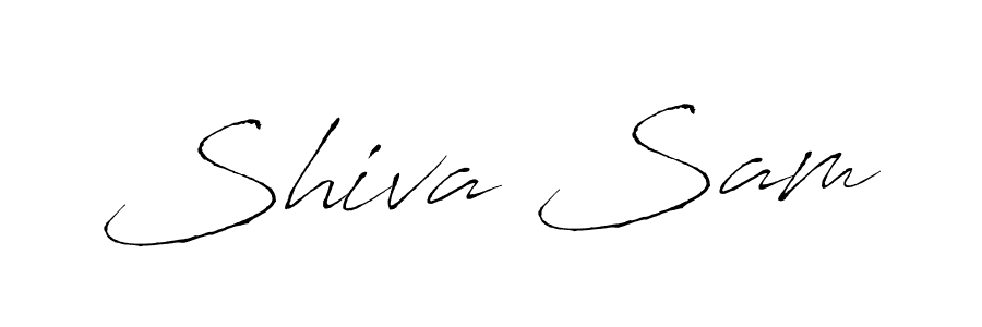 Use a signature maker to create a handwritten signature online. With this signature software, you can design (Antro_Vectra) your own signature for name Shiva Sam. Shiva Sam signature style 6 images and pictures png