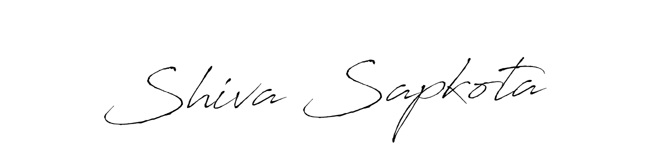 How to make Shiva Sapkota name signature. Use Antro_Vectra style for creating short signs online. This is the latest handwritten sign. Shiva Sapkota signature style 6 images and pictures png