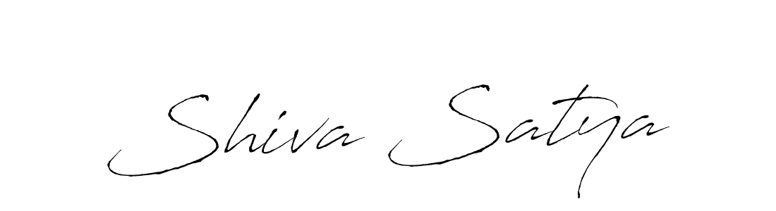 How to make Shiva Satya signature? Antro_Vectra is a professional autograph style. Create handwritten signature for Shiva Satya name. Shiva Satya signature style 6 images and pictures png