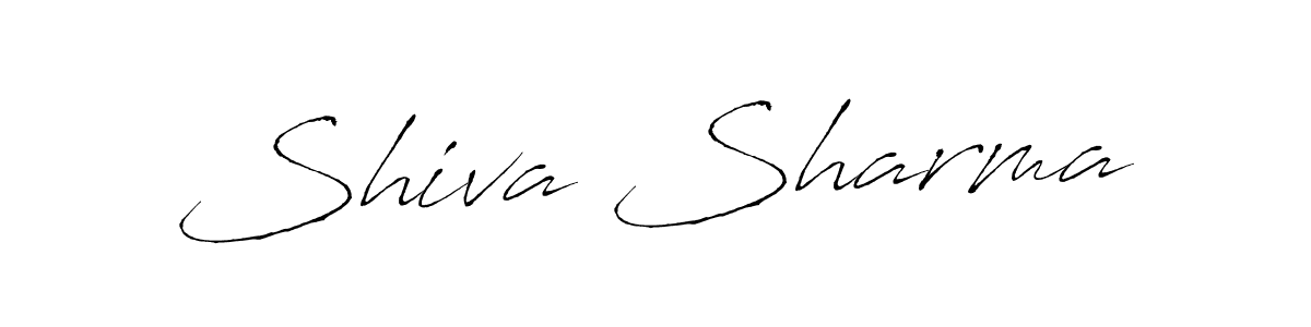 Create a beautiful signature design for name Shiva Sharma. With this signature (Antro_Vectra) fonts, you can make a handwritten signature for free. Shiva Sharma signature style 6 images and pictures png