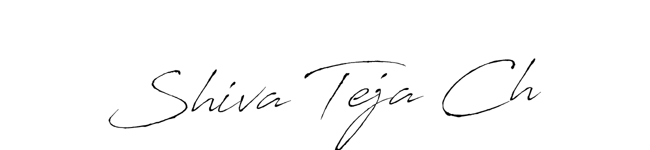 Similarly Antro_Vectra is the best handwritten signature design. Signature creator online .You can use it as an online autograph creator for name Shiva Teja Ch. Shiva Teja Ch signature style 6 images and pictures png