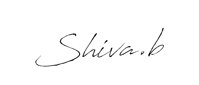 Make a beautiful signature design for name Shiva.b. With this signature (Antro_Vectra) style, you can create a handwritten signature for free. Shiva.b signature style 6 images and pictures png