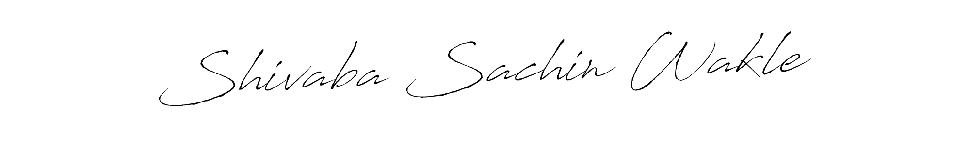 How to make Shivaba Sachin Wakle name signature. Use Antro_Vectra style for creating short signs online. This is the latest handwritten sign. Shivaba Sachin Wakle signature style 6 images and pictures png