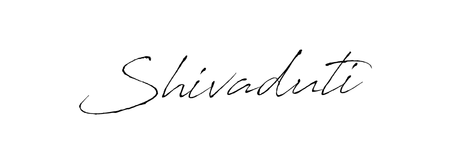 Design your own signature with our free online signature maker. With this signature software, you can create a handwritten (Antro_Vectra) signature for name Shivaduti. Shivaduti signature style 6 images and pictures png