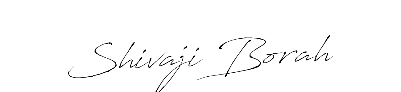 Make a beautiful signature design for name Shivaji Borah. With this signature (Antro_Vectra) style, you can create a handwritten signature for free. Shivaji Borah signature style 6 images and pictures png