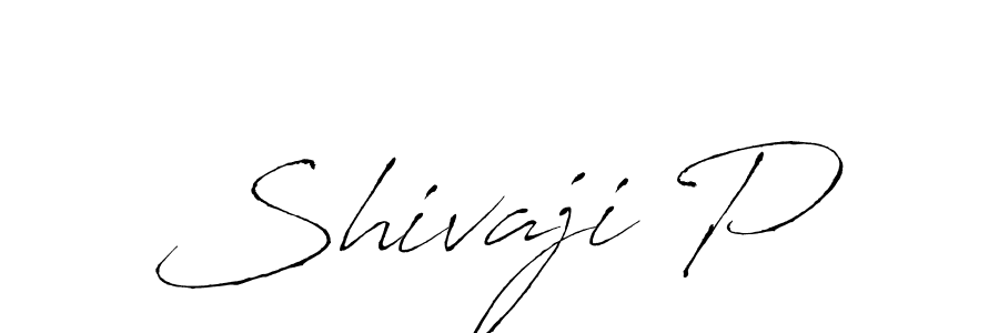 Design your own signature with our free online signature maker. With this signature software, you can create a handwritten (Antro_Vectra) signature for name Shivaji P. Shivaji P signature style 6 images and pictures png