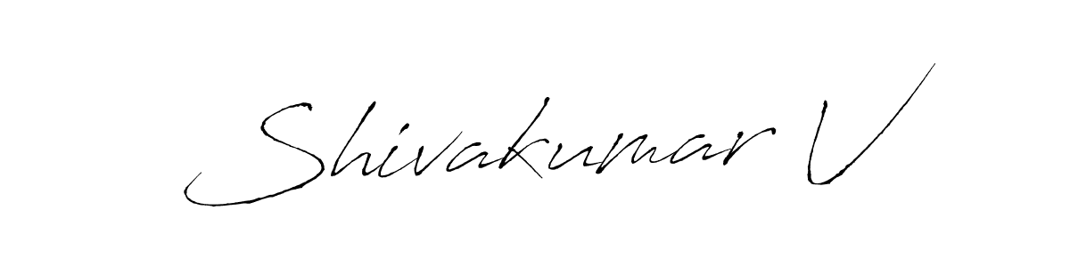 Also You can easily find your signature by using the search form. We will create Shivakumar V name handwritten signature images for you free of cost using Antro_Vectra sign style. Shivakumar V signature style 6 images and pictures png