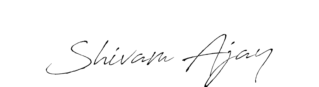 Also we have Shivam Ajay name is the best signature style. Create professional handwritten signature collection using Antro_Vectra autograph style. Shivam Ajay signature style 6 images and pictures png