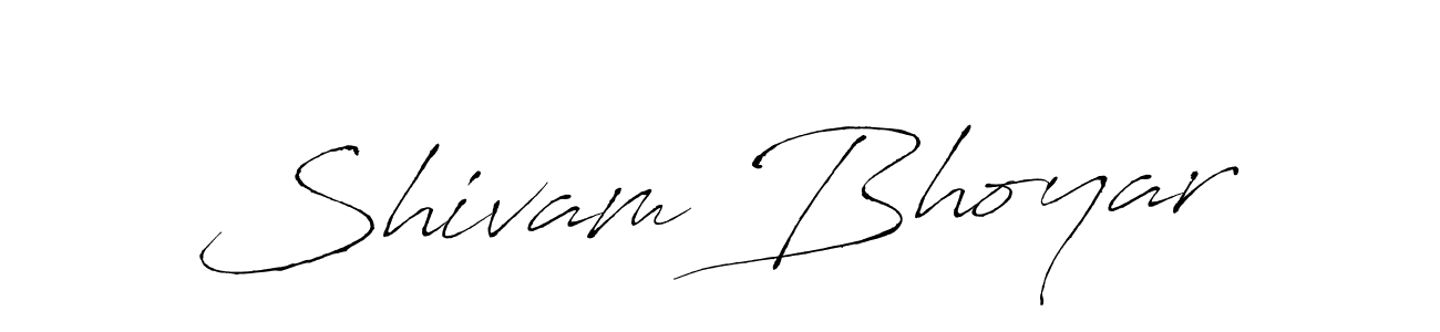 Make a beautiful signature design for name Shivam Bhoyar. With this signature (Antro_Vectra) style, you can create a handwritten signature for free. Shivam Bhoyar signature style 6 images and pictures png
