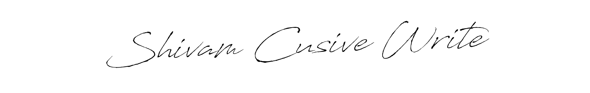 Make a beautiful signature design for name Shivam Cusive Write. With this signature (Antro_Vectra) style, you can create a handwritten signature for free. Shivam Cusive Write signature style 6 images and pictures png