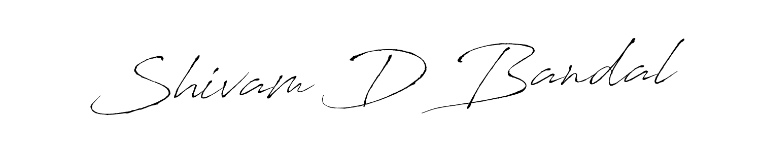 How to make Shivam D Bandal signature? Antro_Vectra is a professional autograph style. Create handwritten signature for Shivam D Bandal name. Shivam D Bandal signature style 6 images and pictures png
