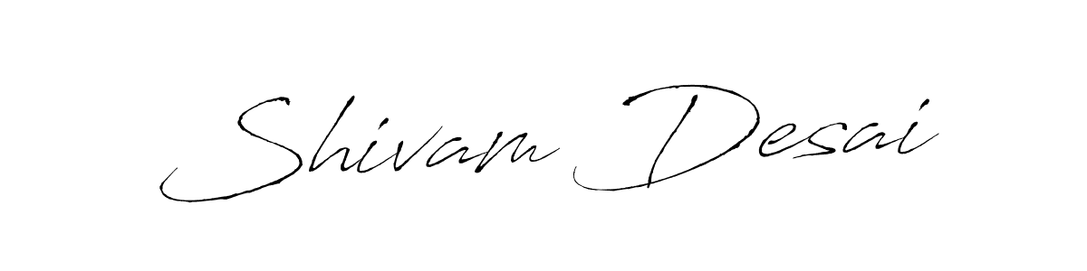 Shivam Desai stylish signature style. Best Handwritten Sign (Antro_Vectra) for my name. Handwritten Signature Collection Ideas for my name Shivam Desai. Shivam Desai signature style 6 images and pictures png