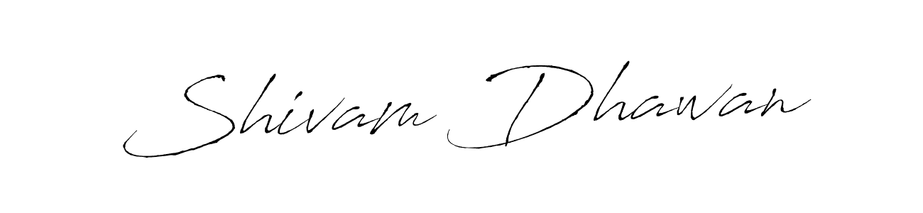How to make Shivam Dhawan signature? Antro_Vectra is a professional autograph style. Create handwritten signature for Shivam Dhawan name. Shivam Dhawan signature style 6 images and pictures png
