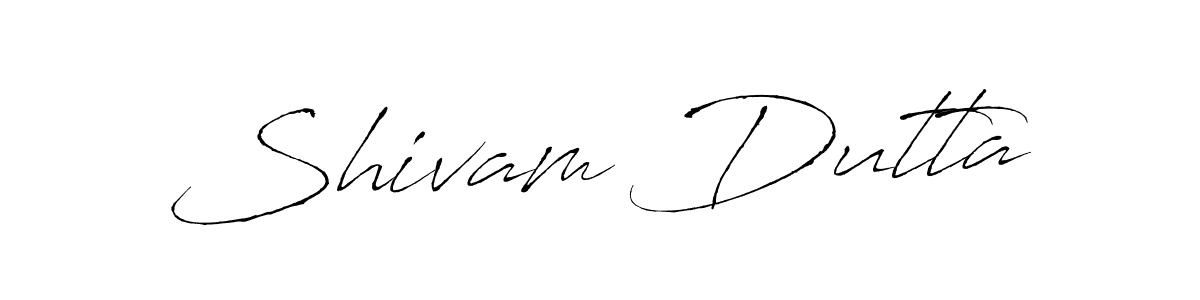 Create a beautiful signature design for name Shivam Dutta. With this signature (Antro_Vectra) fonts, you can make a handwritten signature for free. Shivam Dutta signature style 6 images and pictures png