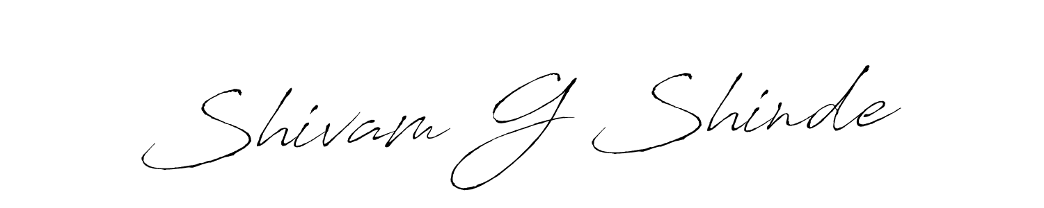 How to make Shivam G Shinde name signature. Use Antro_Vectra style for creating short signs online. This is the latest handwritten sign. Shivam G Shinde signature style 6 images and pictures png