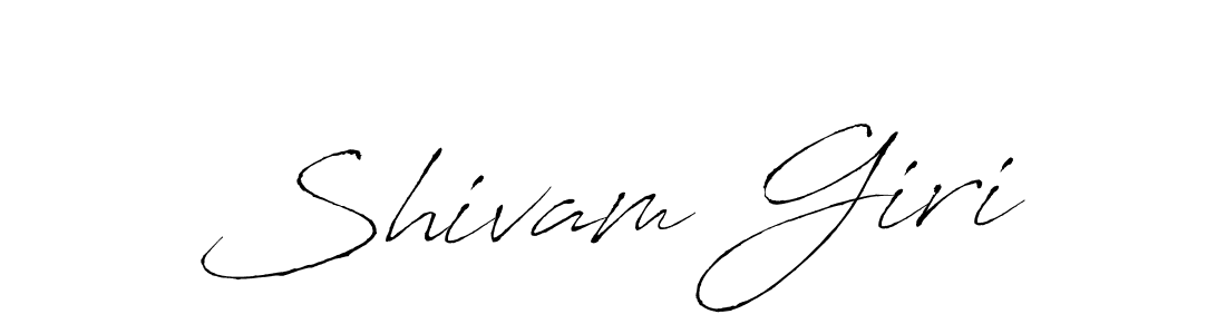 Design your own signature with our free online signature maker. With this signature software, you can create a handwritten (Antro_Vectra) signature for name Shivam Giri. Shivam Giri signature style 6 images and pictures png