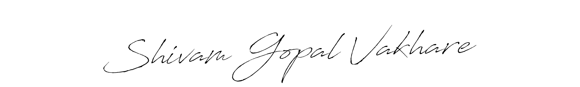 It looks lik you need a new signature style for name Shivam Gopal Vakhare. Design unique handwritten (Antro_Vectra) signature with our free signature maker in just a few clicks. Shivam Gopal Vakhare signature style 6 images and pictures png