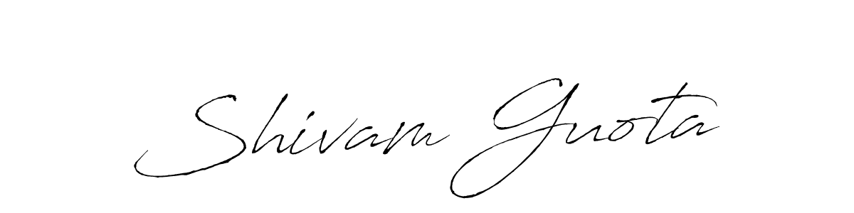 How to make Shivam Guota name signature. Use Antro_Vectra style for creating short signs online. This is the latest handwritten sign. Shivam Guota signature style 6 images and pictures png