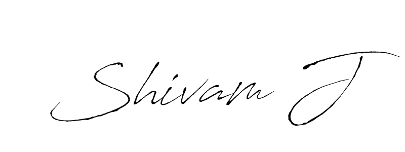 Make a beautiful signature design for name Shivam J. With this signature (Antro_Vectra) style, you can create a handwritten signature for free. Shivam J signature style 6 images and pictures png