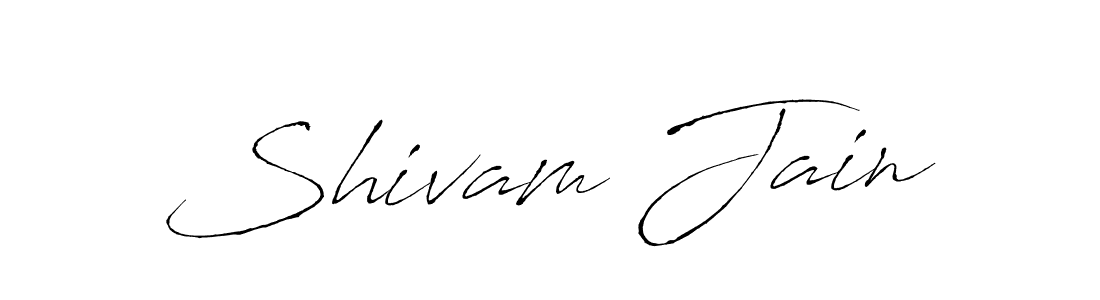 Make a beautiful signature design for name Shivam Jain. With this signature (Antro_Vectra) style, you can create a handwritten signature for free. Shivam Jain signature style 6 images and pictures png