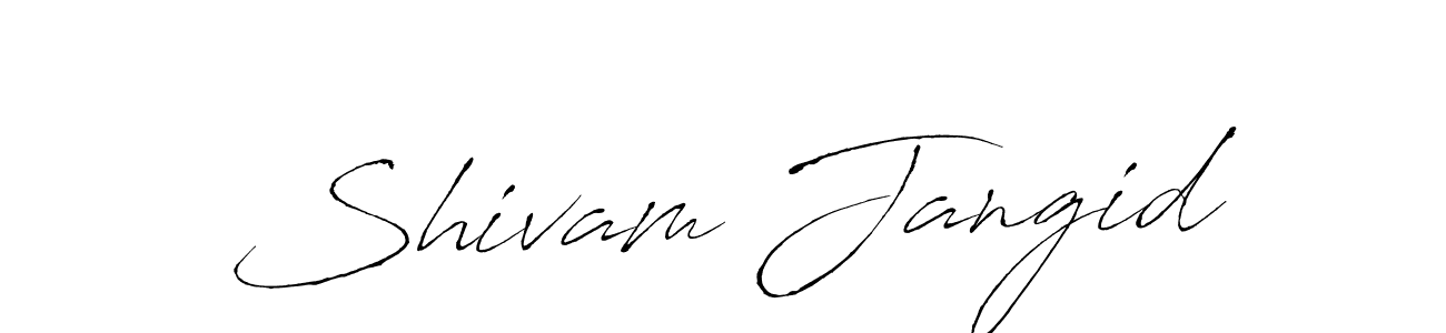 It looks lik you need a new signature style for name Shivam Jangid. Design unique handwritten (Antro_Vectra) signature with our free signature maker in just a few clicks. Shivam Jangid signature style 6 images and pictures png