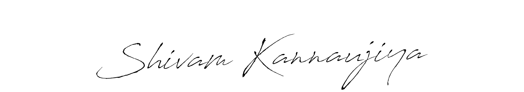 Create a beautiful signature design for name Shivam Kannaujiya. With this signature (Antro_Vectra) fonts, you can make a handwritten signature for free. Shivam Kannaujiya signature style 6 images and pictures png