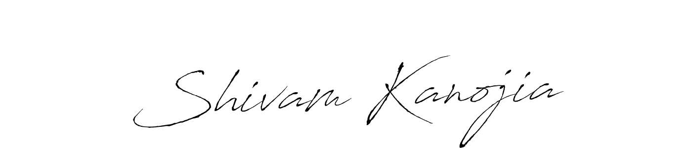 How to make Shivam Kanojia name signature. Use Antro_Vectra style for creating short signs online. This is the latest handwritten sign. Shivam Kanojia signature style 6 images and pictures png