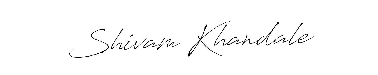 Create a beautiful signature design for name Shivam Khandale. With this signature (Antro_Vectra) fonts, you can make a handwritten signature for free. Shivam Khandale signature style 6 images and pictures png