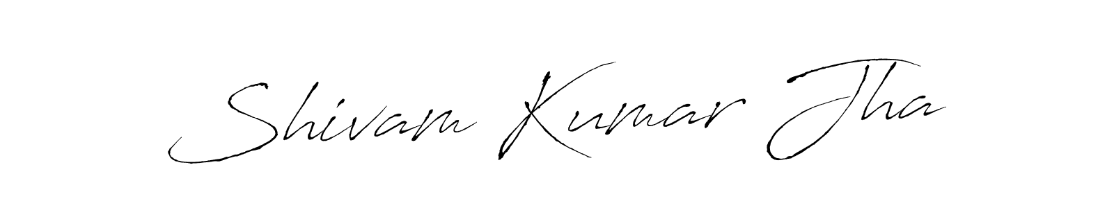 How to make Shivam Kumar Jha name signature. Use Antro_Vectra style for creating short signs online. This is the latest handwritten sign. Shivam Kumar Jha signature style 6 images and pictures png