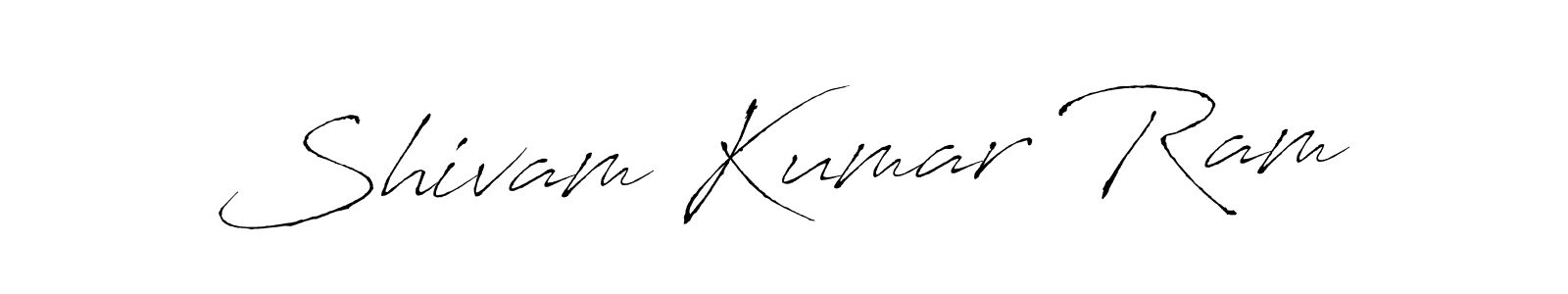 You should practise on your own different ways (Antro_Vectra) to write your name (Shivam Kumar Ram) in signature. don't let someone else do it for you. Shivam Kumar Ram signature style 6 images and pictures png