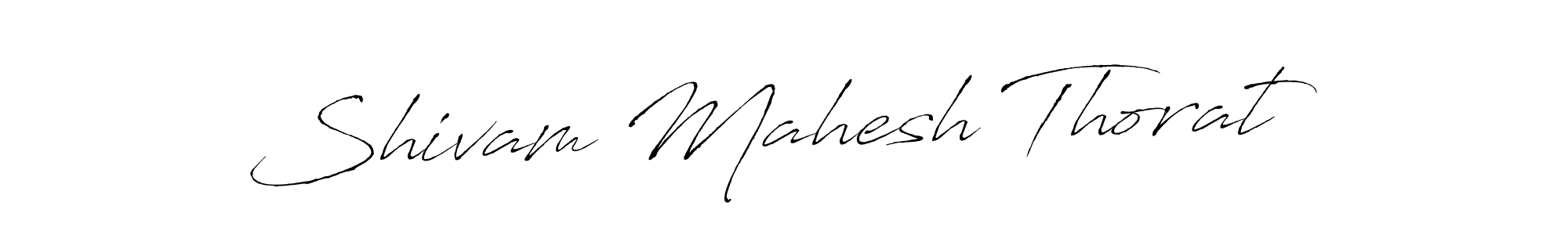 The best way (Antro_Vectra) to make a short signature is to pick only two or three words in your name. The name Shivam Mahesh Thorat include a total of six letters. For converting this name. Shivam Mahesh Thorat signature style 6 images and pictures png