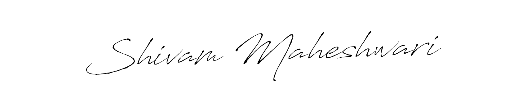 Create a beautiful signature design for name Shivam Maheshwari. With this signature (Antro_Vectra) fonts, you can make a handwritten signature for free. Shivam Maheshwari signature style 6 images and pictures png