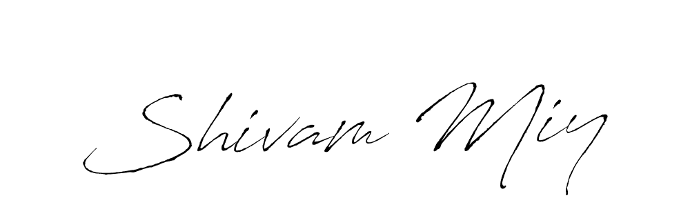 You should practise on your own different ways (Antro_Vectra) to write your name (Shivam Miy) in signature. don't let someone else do it for you. Shivam Miy signature style 6 images and pictures png