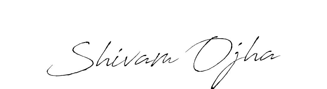 Make a beautiful signature design for name Shivam Ojha. With this signature (Antro_Vectra) style, you can create a handwritten signature for free. Shivam Ojha signature style 6 images and pictures png