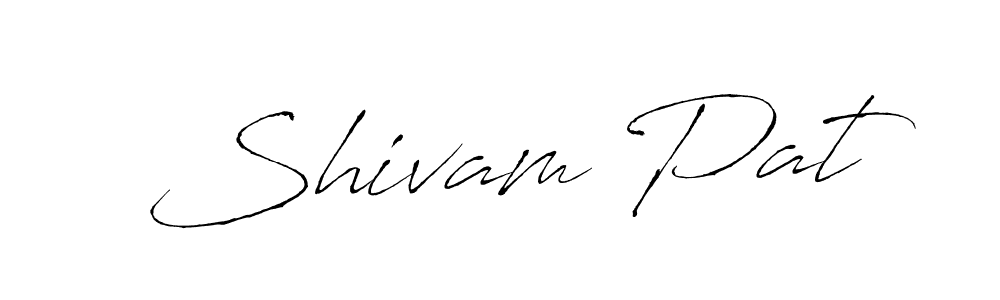 The best way (Antro_Vectra) to make a short signature is to pick only two or three words in your name. The name Shivam Pat include a total of six letters. For converting this name. Shivam Pat signature style 6 images and pictures png