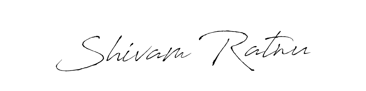 Shivam Ratnu stylish signature style. Best Handwritten Sign (Antro_Vectra) for my name. Handwritten Signature Collection Ideas for my name Shivam Ratnu. Shivam Ratnu signature style 6 images and pictures png