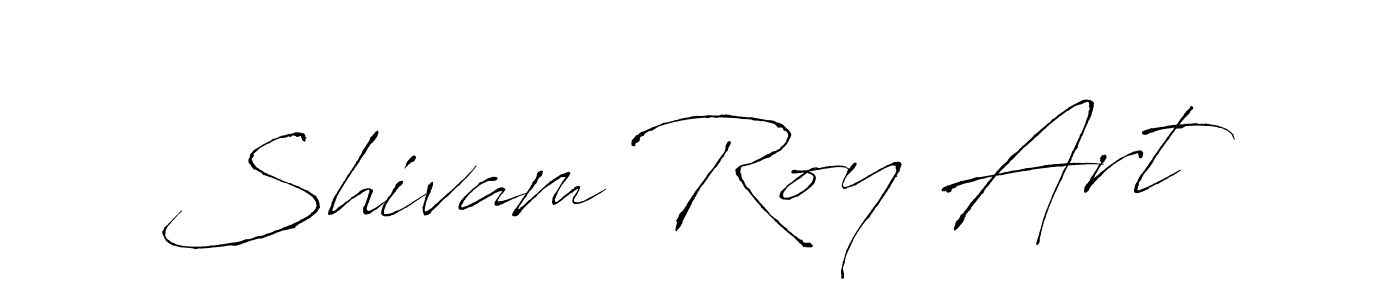 Design your own signature with our free online signature maker. With this signature software, you can create a handwritten (Antro_Vectra) signature for name Shivam Roy Art. Shivam Roy Art signature style 6 images and pictures png