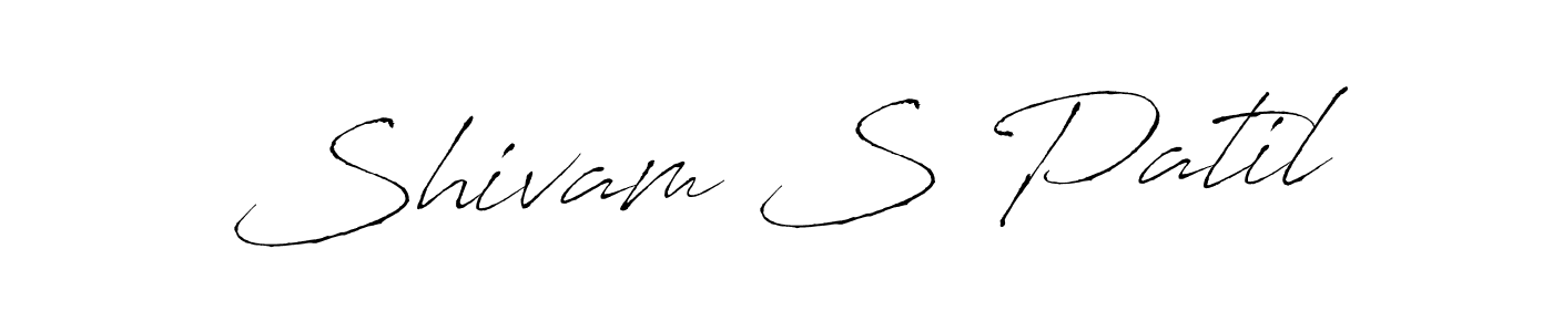 Design your own signature with our free online signature maker. With this signature software, you can create a handwritten (Antro_Vectra) signature for name Shivam S Patil. Shivam S Patil signature style 6 images and pictures png