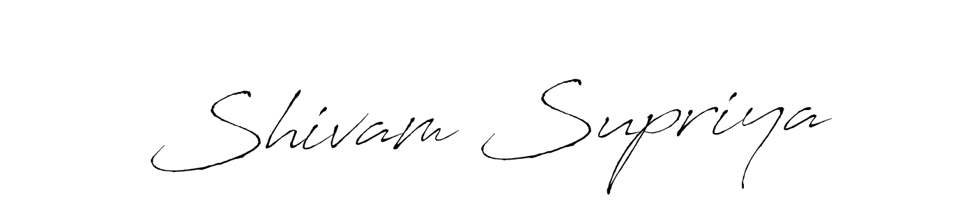 Design your own signature with our free online signature maker. With this signature software, you can create a handwritten (Antro_Vectra) signature for name Shivam Supriya. Shivam Supriya signature style 6 images and pictures png