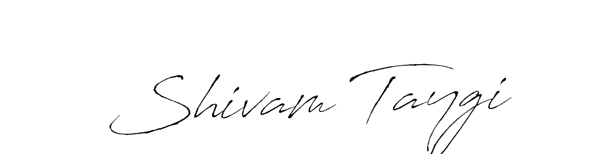 How to make Shivam Taygi name signature. Use Antro_Vectra style for creating short signs online. This is the latest handwritten sign. Shivam Taygi signature style 6 images and pictures png