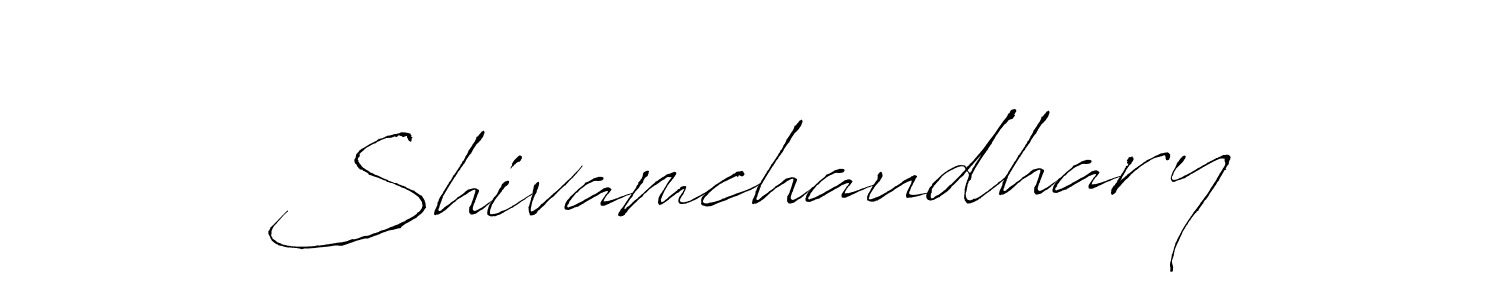 Shivamchaudhary stylish signature style. Best Handwritten Sign (Antro_Vectra) for my name. Handwritten Signature Collection Ideas for my name Shivamchaudhary. Shivamchaudhary signature style 6 images and pictures png