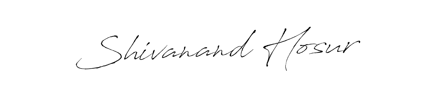 Make a beautiful signature design for name Shivanand Hosur. With this signature (Antro_Vectra) style, you can create a handwritten signature for free. Shivanand Hosur signature style 6 images and pictures png