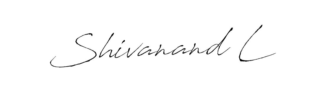 How to make Shivanand L name signature. Use Antro_Vectra style for creating short signs online. This is the latest handwritten sign. Shivanand L signature style 6 images and pictures png