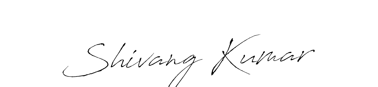 How to make Shivang Kumar name signature. Use Antro_Vectra style for creating short signs online. This is the latest handwritten sign. Shivang Kumar signature style 6 images and pictures png